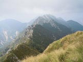 Via Normale Cuel di Lanis - Dalla cima verso il Chiampon