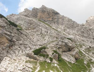 Via Normale Cima Livia per il Viaz dei Cengioni