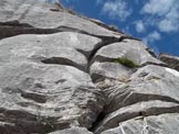 Via Normale Roccandagia - cresta est-sudest - La fessura a mezzaluna