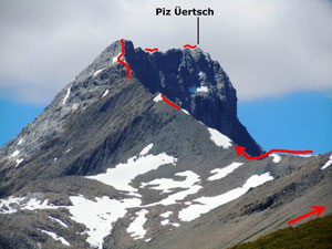 Via Normale Piz Uertsch