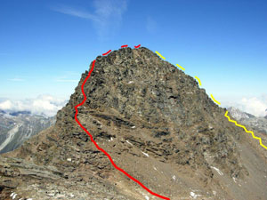 Via Normale Piz da la Margna - Cresta SSE