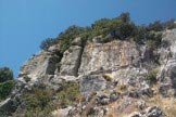 Via Normale Monte Perda Liana - Parete est: il camino di salita  il primo a sinistra