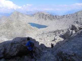 Via Normale Monte Colmet - La parte inferiore del pendio detritico in discesa