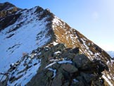 Via Normale Monte Canale - Cresta WNW - Sul passaggio roccioso allinizio della cresta