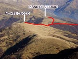 Via Normale Monte Cucco - Immagine ravvicinata ripresa dalla Cima di Fiorina