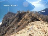 Via Normale Sasso Rosso - VN svizzera - Il Sasso Rosso, dalla cresta S del Monte Boglia