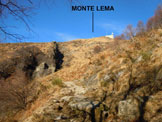 Via Normale Monte Lema - In salita, sul versante SE