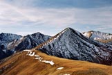 Via Normale Piz Arpiglia - Il Piz Uter in veste autunnale, dal Piz Arpiglia