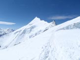 Via Normale Bishorn - Vista del Weisshorn dalla sella sotto la vetta