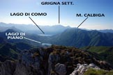 Via Normale Torrione di Valsolda - In primo piano la Cima E, dalla Cima W