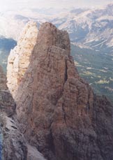 Via Normale Cima Ambrizzola - Foto di vetta verso la Croda da Lago