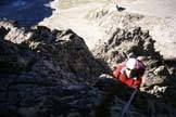 Via Normale Aiguille Croux - Passaggio su roccia