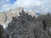 Via Normale Lagazuoi Grande - Dalla vetta verso le Cime di Fanes