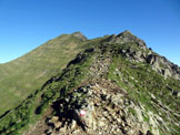 Via Normale Monte Marmontana  Cresta E - La cresta est dalla Bocchetta di Stazzona