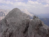 Via Normale Cresta Sud di S. Sebastiano - Verso la cima Nord di S. Sebastiano e la Civetta