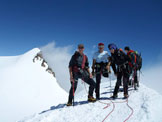 Via Normale Parrotspitze-Punta Parrot - Vetta, dietro Punta Gnifetti 