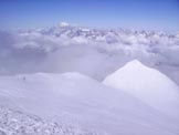 Via Normale Grand Combin  - Dalla cima, il Combin de Valsorey e il M.Bianco