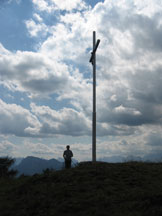 Via Normale Col de la Cross - La croce di vetta