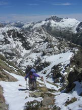 Via Normale Cima Orsera  - Canalino che precede il pulpito panoramico