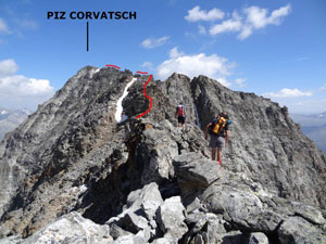 Via Normale Piz Corvatsch - Cresta Sud