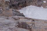 Via Normale Marmolada - Punta Penia (cresta W) - Gradini di ferro lungo le placche