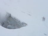 Via Normale Wildspitze - Voragini nel ghiacciaio