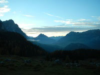 Via Normale Monte Tuglia - Terza Piccola, quasi al tramonto