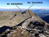 Via Normale Monte Sellero - Panorama di vetta sui M. Telenek e Nembra