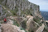 Via Normale Monte Consolino - Salita lungo i tornanti