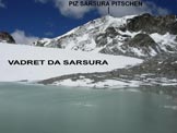 Via Normale Piz Sarsura Pitschen - In salita, alla fronte del ghiacciaio 