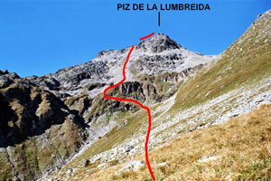 Via Normale Piz de la Lumbreida - da E