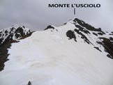 Via Normale Monte lUsciolo - La vetta, dallanticima SE