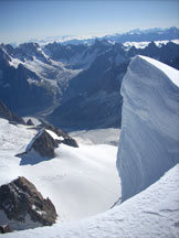 Via Normale Mont Blanc du Tacul - Imponente seracco