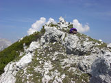 Via Normale Cima del Venier - Ometto di vetta