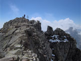 Via Normale Torre Lavina - Sulla cima