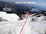 Via Normale Monte Tabor - Versante N - In discesa, sotto la Bocchetta di Sebl