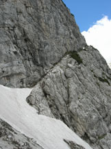 Via Normale Cima Piccola della Scala - Cengia dattacco