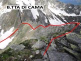 Via Normale Pizzo Martello (o Piz Martel) -  In discesa, poco sotto la vetta