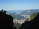 Via Normale Resegone - Canalone Bobbio - Vista dal canalone