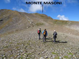 Via Normale Monte Masoni - Versante NE - Il vastissimo pendio sommitale