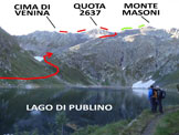 Via Normale Cima di Venina - Versante NW - Litinerario, dal Lago di Publino