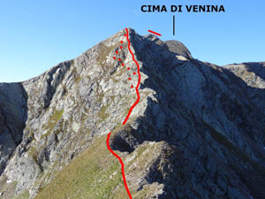 Via Normale Cima di Venina - Cresta NE