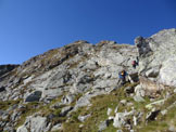 Via Normale Cima di Venina - Cresta NE - Allinizio della cresta NE