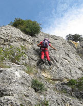 Via Normale Penna del Gesso - Via degli Aquilotti - Placca finale