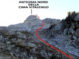 Via Normale Cima Vitalengo - vers. NW - In salita