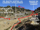 Via Normale Pizzolungo (o Pizzo Lungo) - Litinerario di salita alla Cima Campello e al Pizzolungo e la variante B di discesa dal Pizzo