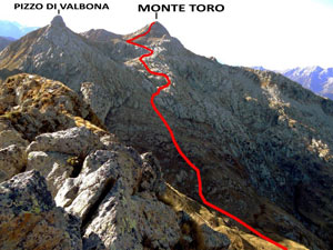 Via Normale Monte Toro - ver. N