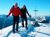 Via Normale Pizzo del Vescovo (invernale) - Con i compagni in vetta