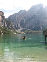 Via Normale Croda del Becco - La Croda del Becco dal lago di Braies