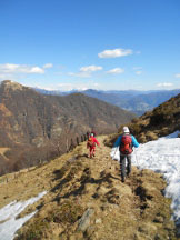 Via Normale Monte Magno - Il sentiero di discesa che passa dai tre alpeggi